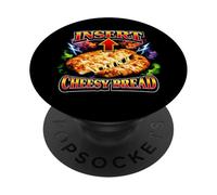 Inserire il pane di formaggio cibo preferito divertente strano pane di formaggio PopSockets PopGrip Adesivo