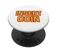 Inserire la moneta. Retrò, Vintage, Arcade, Sogno. PopSockets PopGrip Adesivo