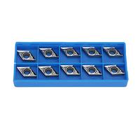 Inserisce CNC Strumento di tornitura del tornello Cutter Blade Torna ad alta durezza Resistenza all'usura Impatto di resistenza rapida, 10pcs DCGT11T304-AK H01 DCGT32.51-AK H01