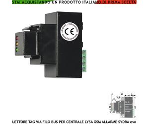 Inseritore Per Chiave TAG X Centrale Allarme Lysa evo GSM Segnale di Stato 3 Led