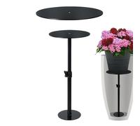 Insert Ajustable Pour Pot De Fleurs - Fer Et Acrylique Réglable 11-31 Pouces | Insert De Rehaussement De Plante Réglable En Hauteur Avec Design Conique, Intérieur, Extérieur, Rehausseur De Pot De Plan