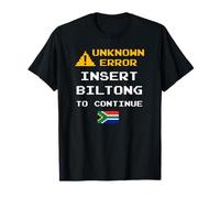 Insert Biltong Retro Funny Error South Africa Braai Dad Joke Maglietta