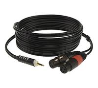 Insert cable,2x XLR-f/3,5sym 2 m, AY8-0200