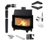 Insert caminetto ad aria in acciaio destro KRATKI SIMPLE 6 kW 150 [EEK: A]