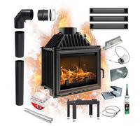Insert caminetto ad aria KRATKI MAJA 8kW Fi200 Ecodesign Ghisa SET di chiusura