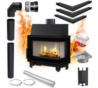 Insert caminetto ad aria KRATKI SIMPLE destro 6kW Eco Recupero SET