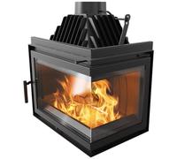 Insert caminetto in ghisa destro KRATKI SIMPLE BS 15 kW Ø 200 Camino a legna