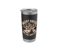 Insert Coffee And I Will Write Code Coder Caffeine Bicchiere termico in acciaio inox doppia parete