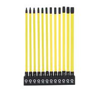 Insert Driver Bits, Screwdriver Bits S2 Alloy Steel 60HRC High Hardness Hex Shank 150MM Length Star Magnetic Screwdriver Bit Set with Holder - Essential for DIY Enthusiasts