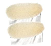 Inserti a spugna con pettine, accessori per acconciature, donano volume ai capelli, 2 pezzi