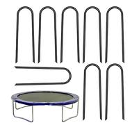 Inserti a U per pavimento, per trampolino - chiodi in metallo, metallo ad alte prestazioni, storia della terra a forma di U per trampolino, da giardino, set di 8
