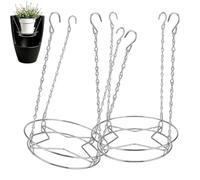 Inserti alti per vasi per piante, 2 pezzi, regolabili, altezza regolabile con gancio a catena, riempitivi per catene per vasi grandi, per appartamenti da 30-45 cm, portico anteriore, ristorante