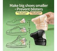 Inserti antiscivolo per tallone, cuscinetti anti-sfregamento per scarpe con tacco alto, inserti spessi a mezza misura per la regolazione delle scarpe da donna, adatti per tacchi alti da donna, scarpe 