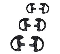 Inserti auricolari di ricambio per radio bidirezionali, in morbido silicone, per cuffie acustiche (3 paia grandi e piccoli), tubo acustico bidirezionale