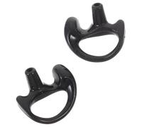 Inserti Auricolari in Gomma Nera per Interfono, Orecchio Destro e Sinistro | Kit Audio a Bobina, Design Ergonomico, Riduzione del Rumore, Comodi e Leggeri, per Uso Quotidiano