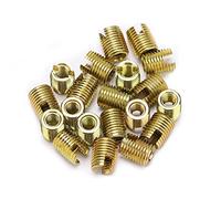 Inserti Autofilettanti in Acciaio al Carbonio, M4x0.7 Interno M6.5x0.75 Esterno, 20 Pezzi, 8mm Lunghezza, Rivestimento Zinco