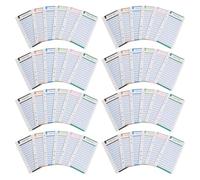 Inserti Budget A6 per Raccoglitore, 10 Libri, Carta | Struttura a 6 Anelli, Supporto per Spese e Organizzazione per Categorie, Formato Tascabile