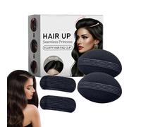 Inserti bump a base di capelli, inserti a base di capelli di volume, Clip in aumento del volume dei capelli 4x, per utensili da 4 pad invisibili da 4 pacchetti per acconciature lunghe donne matrimoni