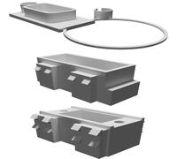 Inserti Connettori DB per Placche Scatole Parete Pavimento - Presa 3D