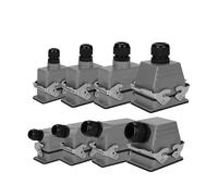 Inserti connettori industriali pesanti HDC HE 16A con cappucci rettangolari a 6 pin e terminale a vite - Grado di protezione IP65 1 pcs(Side Entry)