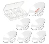 Inserti Coppa Tiralatte 6PCS 15mm Bocca Larga, Inserti in Silicone per Flangia 24mm, Morbidi e Confortevoli Compatibili con Momcozy Spectra Medela Elvie Eufy, con Custodia