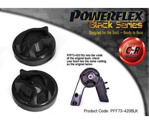 Inserti Di Montaggio Per Motore Posteriore Powerflex Neri PFF73-420BLK