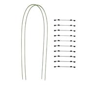 Inserti di supporto per piante - storia dei fiori e supporto - aste in metallo pieghevoli con spine per giardino di Greenhouse Yard, per interni ed esterni