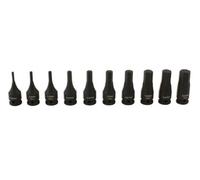 Laser 7838 Impact Hex Socket Bit Set 1/4" D 10pc