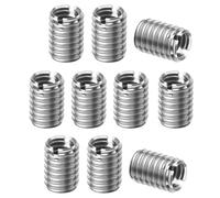Inserti Filettati,10 PCS Rivetti Filettati Boccole Filettate per Legno Inserti Filettati Autofilettanti in Acciaio Inox 304 M10-1,5 a M8-1,25 Manicotto Riduzione per Mobili Legno Dadi Riduttori