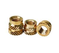 Inserti filettati a caldo, Dadi con inserto termico in ottone M4 da 200 pezzi, dimensioni multiple(M4x7.5x6)