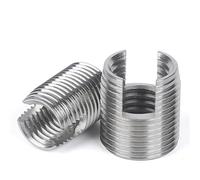 Inserti filettati autofilettanti, Inserti for riparazione filettatura da M2 a M16 Acciaio inossidabile zincato Multicolor 2 5 10 Pz(Silver,M16xM20x22mm(2pcs))
