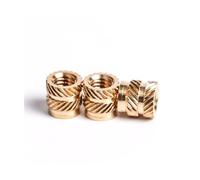 Inserti filettati, Dadi a inserto Hot Melt M2.5 M3 100/200 pezzi Dado in ottone zigrinato a doppia twill tipo SL for parti stampate in 3D