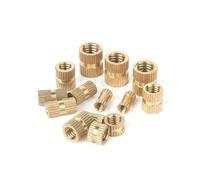 Inserti filettati, Dadi con inserti in ottone M2,5 M3 M4 M5 M6 Inserti filettati zigrinati in rame for stampaggio a iniezione