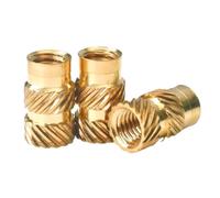 Inserti filettati Dadi zigrinati, Inserti Filettati in Ottone Dadi Zigrinati M2-M6 Hot Melt 30 pz(50PCS,M3xL6xOD4)