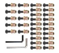 Inserti filettati Elementi di fissaggio filettati in metallo per giunti in legno Connessione sicura Accessori per strumenti hardware Connettore in legno filettato