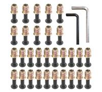 Inserti filettati Elementi di fissaggio in metallo per giunti in legno Connessione sicura Accessori per strumenti hardware Connettore in legno