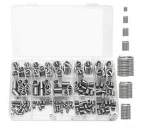 Inserti filettati in acciaio inossidabile 304 M3-M12 Helicoil guaina 160 pezzi kit di riparazione per viti progettato per migliorare la stabilità del filo e la resistenza alle vibrazioni