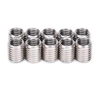 Inserti Filettati in Acciaio Inossidabile Adattatori Filettati Dado Inserto Manicotto, Filettatura Femmina M8 X 1,25 Dado di Conversione Filettatura Filettatura Maschio M10 X 1,5