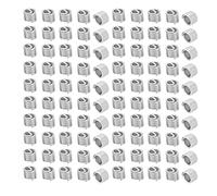 Inserti filettati in filo Kit di riparazione filettata in acciaio inossidabile 100 pezzi M6x1.0x1.5D Assortimento per dispositivi di fissaggio meccanizzati automobilistici per