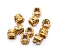 Inserti filettati in ottone, Dadi filettati zigrinati in ottone termofusibile da 100 pezzi for plastica, assortimento da M1 a M1,7(M1.4x1.5x2.3(100pcs))