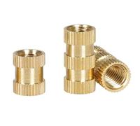 Inserti filettati in ottone Dadi zigrinati, Dadi a inserimento hot melt in ottone M3 M4 for stampante 3D, laptop, PCB, diverse misure, confezione da 20-50 pezzi(M3x8x5 (50pcs))