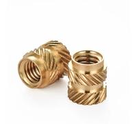 Inserti filettati in ottone, dadi zigrinati, inserti in ottone zigrinati termoindurenti for stampa 3D, confezione da 20 misure diverse(4.0XM2.5X5)