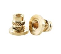 Inserti filettati in rame M2 .5 -M8 for dadi a T con flangia con stampa 3D for notebook(50PCS,M2.5x4.5x4x5)