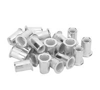 Inserti Filettati M6, Rivetti in Alluminio 200 Pezzi, Accessori per Serraggio Professionale - Materiale Durevole, Ideale per Industria e Assemblaggio