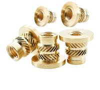 Inserti filettati per plastica, Dadi con inserto esagonale flangia in ottone for stampante 3D Confezione di più dimensioni M2 .5 M3 M4 M5 M6 M8(M5xL6.9xOD7.1(20Pcs))
