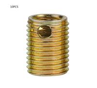 INSERTI FILETTATI PER VITI AUTOFILETTANTI IN ACCIAIO AL CARBONIO PER COLLEGAMENTI DI MATERIALI A BASSA RESISTENZA 10 PZ (Interno M8*1.25, esterno M12*1.5, lunghezza 14MM)