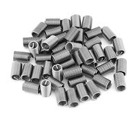 Inserti filettati per viti elicoidali in filo a spirale, 50 pezzi in acciaio inossidabile SS304 M6 x 1,0 x lunghezza 3D Inserti di riparazione filettati per restauro parti