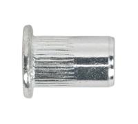 Inserti Filettati (Rivet Nut) M8 Splinati Confezione Da 50 | TISM8 Sealey Nuovo