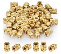 Inserti Filettati Stampa 3D Boccole Filettate per Metallo M3 Inserto Filettato 120 pezzi Rivetti Filettati M3x5x4mm Boccola Filettata in ottone Per Parti Termoplastiche 3D