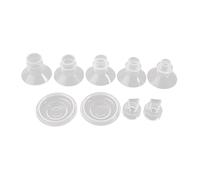 Inserti flangiati 13/15/17/19/21mm per scudo/flange da 24 mm indossabili con membrana in silicone e valvola a becco d'anatra